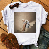 New Hipster Tshirt Summer Woman T-Shirt Kawaii T-shirt Sexy Girl Harajuku Vogue Top Graphic Tees Unisex Funny.