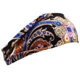 Floral Print Turban Knot Headwrap Sports Elastic Yoga Hairband Fashion Cotton Fabric Wide Headband For Women Hair Accessoires